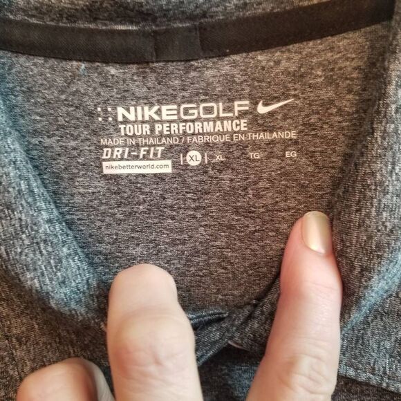 Nike Tour Performance Golf Polo Grey XL - Picture 2 of 8